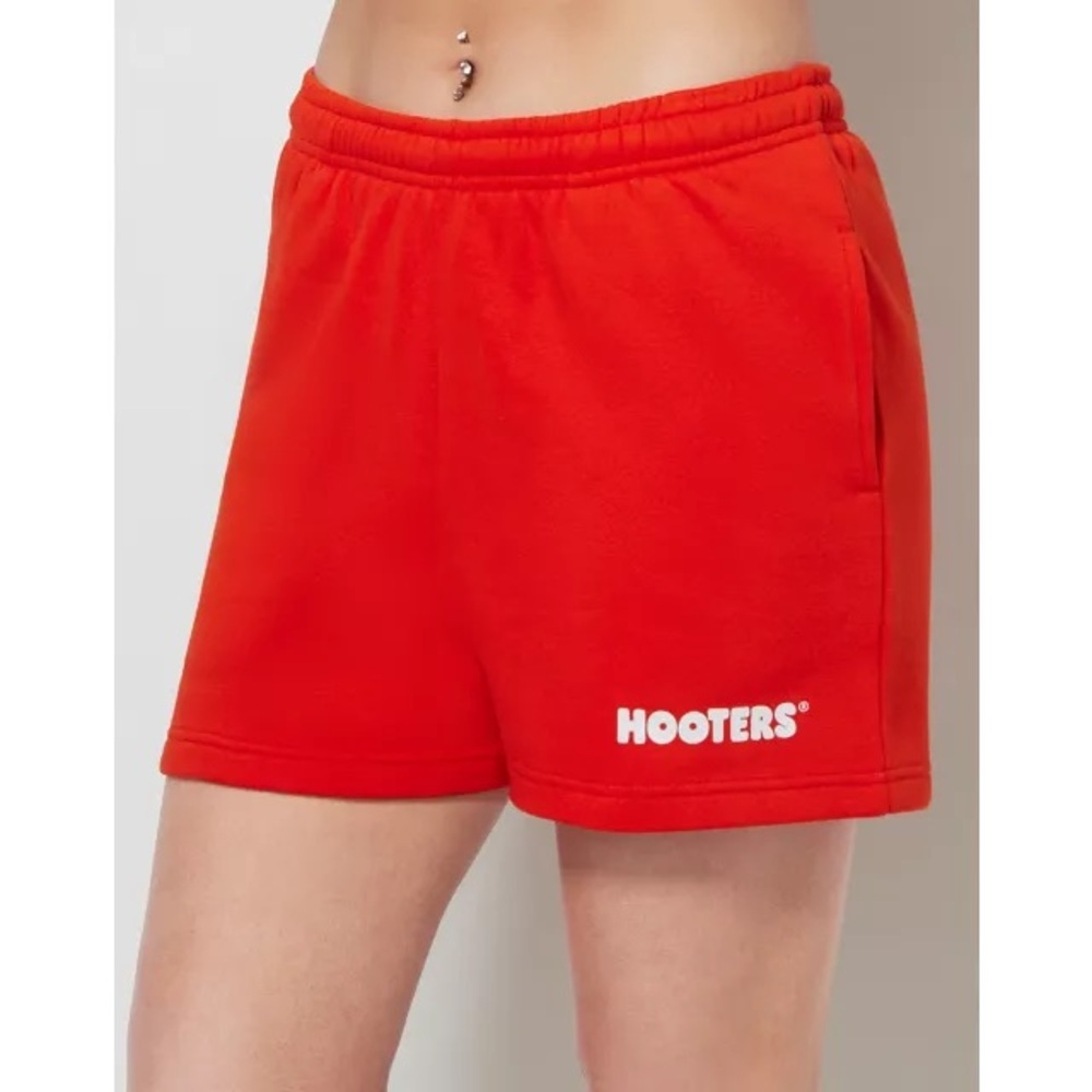 Hooters Red Athletic Shorts Vibrant and Comfortable